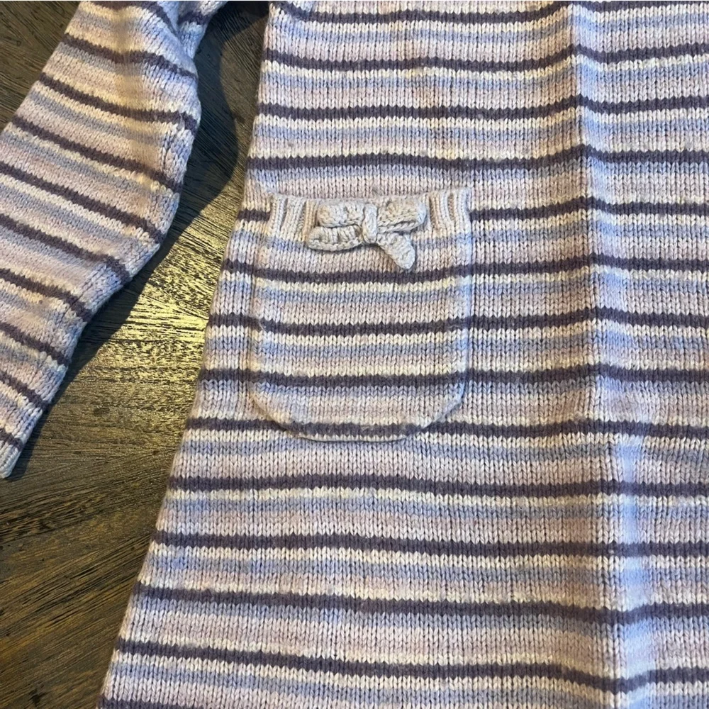 Janie and Jack Purple Striped Sweater Dress – Toddler Size‎ 4